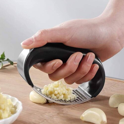 Stainless Steel Garlic Press Crusher