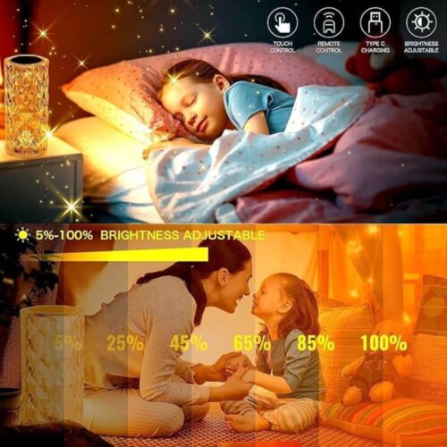 Crystal Touch LED Night Light 16 Colors