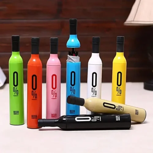 Portable Travel Bottle Umbrella with Plastic Case