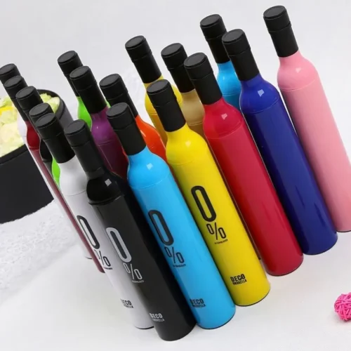 Portable Travel Bottle Umbrella with Plastic Case