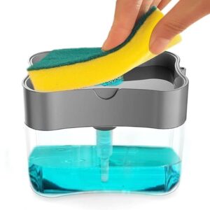 Soap Dispenser For Kitchen and Sponge Holder