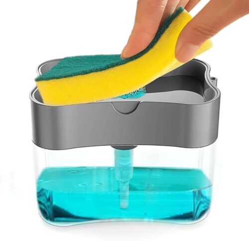 Soap Dispenser For Kitchen and Sponge Holder