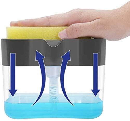 Soap Dispenser For Kitchen and Sponge Holder