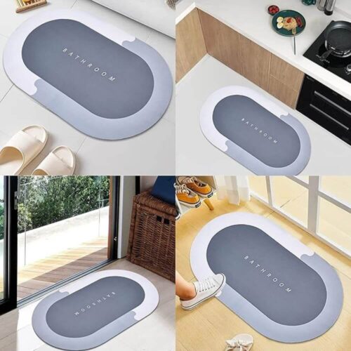 Water Absorbent Bathroom Mat For Kitchen and Bathroom