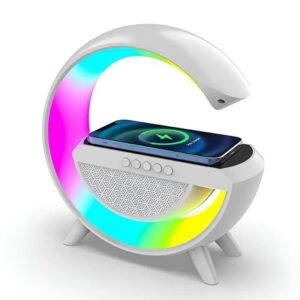 Multi-Function Bluetooth Speaker Lamp with Wireless Fast Charging